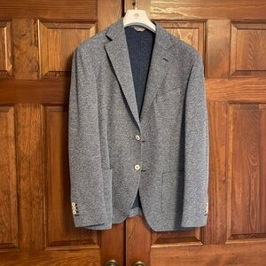FRADI Men’s sports jacket. Beautiful blue tweed.